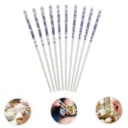 5 Pairs Porcelain Chopsticks Ceramic Rest Fish Blue and White