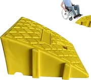 Portable Curb Ramps - Anti-Slip Ramp People Rubber Threshold Ramp | Threshold Ramp Set | Wheelchair Ramps for Home Doorways Loading Dock Sidewalk Low Scooter
