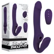 Luxury Pleasure Co. Evolved 2 BECOME 1 Triple-Motor Remote Silicone Vibrator - M