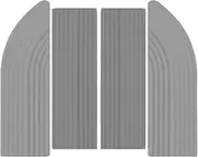 4Pcs/Set Climbing Mat Step Ramp Strip Fit for Xiaomi Robot Vacuum Cleaner Threshold Bar Accessories (Gray)