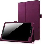 Case for Galaxy Tab A 8.0 2017 Model SM-T380, EKVINOR PU Leather Folio Case Stand Cover for Samsung Galaxy Tab A 8.0 Inch 2017 Release (SM-T380/SM-T385) - Purple