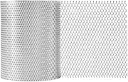 Aluminum Gutter Guard 5 Inch x 50 Feet Roll, Aluminum Leaf Filter Gutter Protection, Leaf Guard Protects from Branches, Leaves, Debris, Easy Install, Does Not Rust