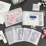 10 件磨砂信封袋照片卡 LOMO 卡片包裝袋半透明小物品信封袋出卡打包材料