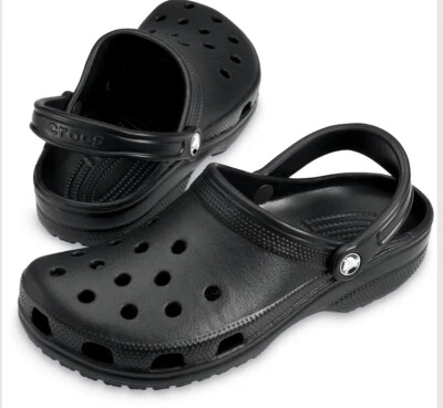 Crocs Classic Clog Color Black Size M7 W9 Style #10001