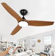 52" ceiling fan with light, remote, and timer