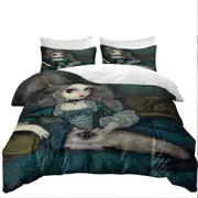 Rococo Portrait Princess with a Himalayan Cat Quilt Cover