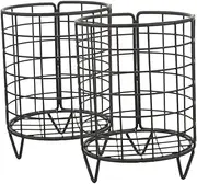 Totority 2pcs Metal Hay Feeder Rack for Rabbits and Guinea Pigs Easy to Clean Small Animal Manger Keeps Food Clean and Organized Durable Design for Cages Matte