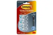 Command Clear Round Cord Clips with Strips (4 Pack)