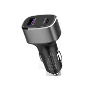 30W Dual Port Type C PD Fast Charging USB Car Charger With LED Light For iPhone XS 11 Pro Huawei P30 Pro Mate 30 Xiaomi Mi9 9Pro Oneplus 6T 7 Pro