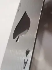 Stainless Steel Playing Card ACE of SPADES Poker Bar Bottle Beer Opener Wine ACE