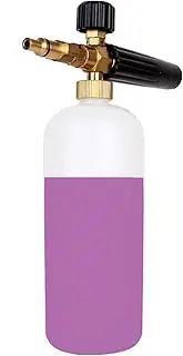 YUET Snow Foam Lance Compatible with LAVOR/Parkside/Spear and Jackson Pressure Washer,Adjustable Sprayer Car Washer Nozzle Foam Cannon, Soap Dispenser 1L Bottle