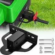 Upgraded Zero Turn Lawn Mower Hitch with 1-1/4" Receiver, 6mm Thicker Heavy Duty Steel Bolt On Trailer Hitch Receivers, Compatible with Many Models Lawn Mower, Tractor, Trailer, Golf Cart, ATV Etc.
