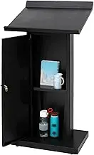 Church Pulpit Lecterns Tilt Desktop Podium Standing Lectern Stability Pulpits Durable Pulpit for Meeting Churches Auditorium Debate Presentation Stand