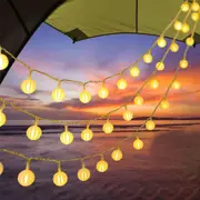 Tent String Lights Water Resistant Hanging Lights for Outdoor Indoor Camping Christmas Decor