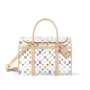 Authentic New) Louis Vuitton x Takashi Murakami LV x TM Dog Bag Travel - M13741