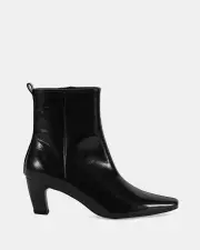 Shelly Shen Jodie/Black Patent Womens Boots 09