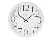40cm White Clock With Black Numbers Home Decor Wall Hanging