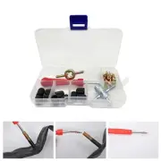 33 Pieces Tire Valve Repair Kit 4 Ways Valve Tool for Air Conditioning