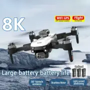 Drone 8K HD Dual Camera Brushless Motor Obstacle Avoidance Helicopter Quadcopter