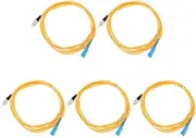 Respicefinem Pc Cable 20×20×5 5Pcs Fiber Jumper Sc Single Mode Core Fiber Optic Cable for Transmission