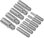 FUNOMOCYA Full Set of 1/4 Inch Sockets 4-14mm Bit Socket Set Repair Tool Manual Tool Corrosion-Resistant Finish