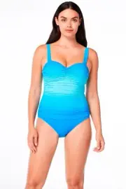 Bleu Rod Beattie Coast To Coast Shirred Maillot One Piece