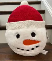 CYNTHIA ROWLEY “FROSTY” the SNOWMAN CHRISTMAS HOLIDAY THROW PLUSH PILLOW NWT