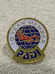 padi Deep Sea Diving 10 year member pin badge Acc502acc57