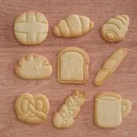 在飛比找ETMall東森購物網優惠-吐司牛角包法棍面包造型餅干模具 創意黏土手工diy自制模具
