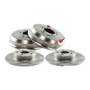 Protex Front + Rear Brake Rotors Drums for Volkswagen Caravelle T2 USA Vanagon