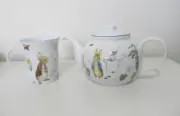 Beatriz Potter "The World of Peter Rabbit" Teapot and Teacup Set