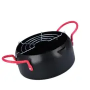 22 Cm Large Capacity Fryer Pot for Deep Frying Home and Kitchen Appliances