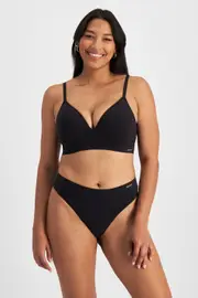 Jockey Skimmies G-String Underwear - Black, Size: 8-10
