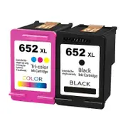 Portable Convenient Compatible with HP652 XL Ink Box Deskjet 1115 2135 3636 3790 4535 5275, Black Co Black-Colorful