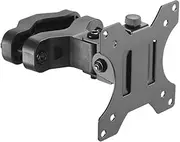 AMER Steel Universal Bracket Pole Mount with Removable 75mm and 100mm VESA Plate, Fits up to 32 inch Screens, Black, PM100