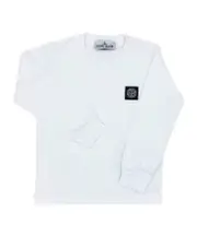 Stone Island Junior Logo Patch T-Shirt 8Y,6Y,4Y,14Y,12Y,10Y white