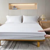 在飛比找露天拍賣優惠-台灣現貨床單 床笠 床罩 單件白色床笠單件床單床罩席夢思床墊