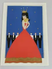 Love Valentine Which One Will She Choose Queen of Hearts Bachelors POSTCARD