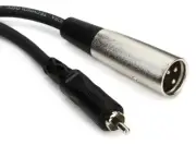 Hosa XRM-115 RCA to XLR Male Unbalanced Interconnect Cable - 15'