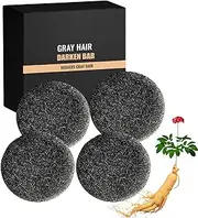 Gray Hair Reversing Shampoo Bar，thinning Hair Growth，strengthening & Volumizing，oily Hair,ph Balanced，deeply Cleans The Scalp，coverage,hair Hydrating & Moisturizing，for Gray Hairs Beard (4pcs)