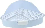 VILLFUL Rabbit Litter Box Corner Potty Trainer for Indoor Bunnies Triangle Pet Toilet for Animals Easy to Pet Supply