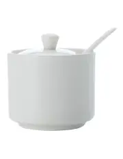 [Maxwell & Williams] White Basics Straight Sugar With Spoon Gift Boxed in White