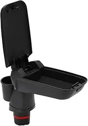 Car Arm Central Armrest Storage Box with Water Cup Holder Compatible for Mercedes Smart for Two/Four 453 2015-2019
