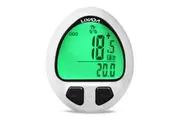 Bicycle Speedometer Wired/Wireless Bike Computer Odometer Cycling Speedometer (White, Wireless)