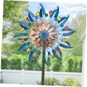 Solar Wind Spinner, Waterproof Outdoor Metal Wind Sculpture for Patio, Lawn