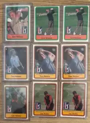 1981 Donruss Golf RC Lot (9) Jack Nicklaus Tom Watson Lee Trevino (Base & SL)