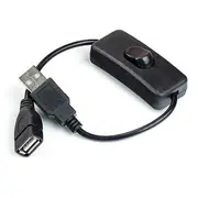 28cm USB Fan Power Supply Line Cable Male To Female Extension Extension Line Adapter With Switch ON/OFF Cable
