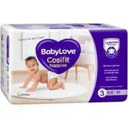 BabyLove Cosifit Nappies Size 3 (6-11kg) 40 pack