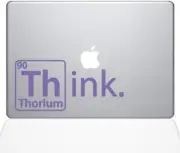 The Decal Guru Think Thorium Decal Vinyl Sticker - 13" MacBook Pro - Lavender