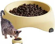 Cat Food Bowl, Cat Feeding Bowls Pet Food Dish, Treat Dispenser Anti Vomiting Container, Tilted Plate for Kitten Whisker Fatigue Relief, Indoor Outdoor Feeding Supplies